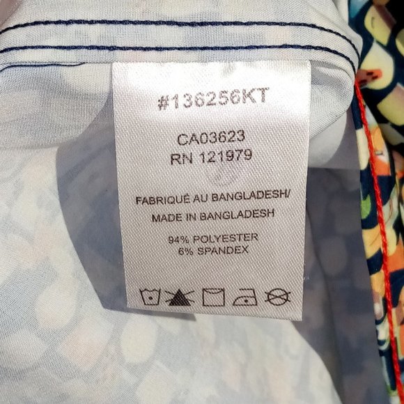 Projek Raw A-Fit Button down shirt  SMALL  Cocktail Print  Stretch  Wicking  NWT - Picture 11 of 11